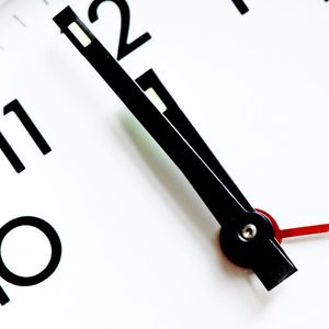 Close-up of a training timer showing elapsed minutes